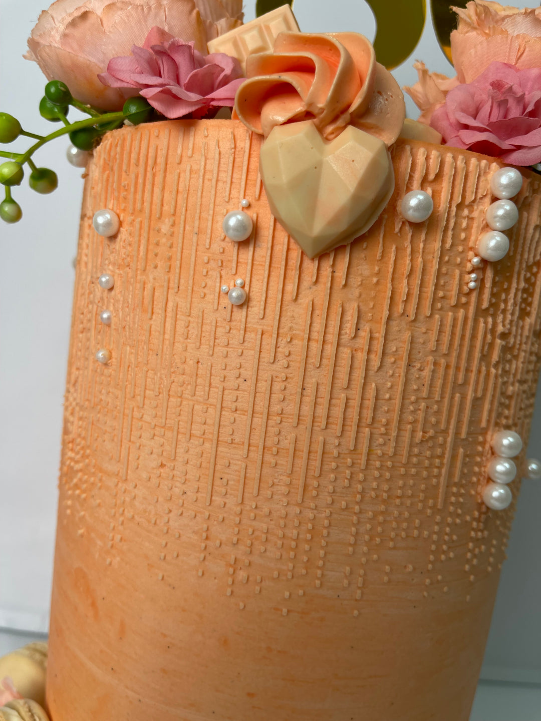 Tall elegant celebration cake